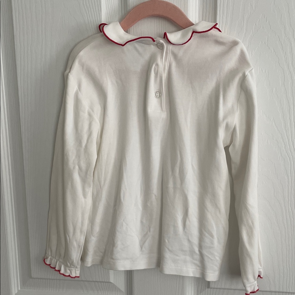 bella bliss White Long Sleeve Shirt with Red Trim - Picture 4 of 4